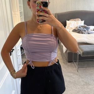 Purple adjustable party top